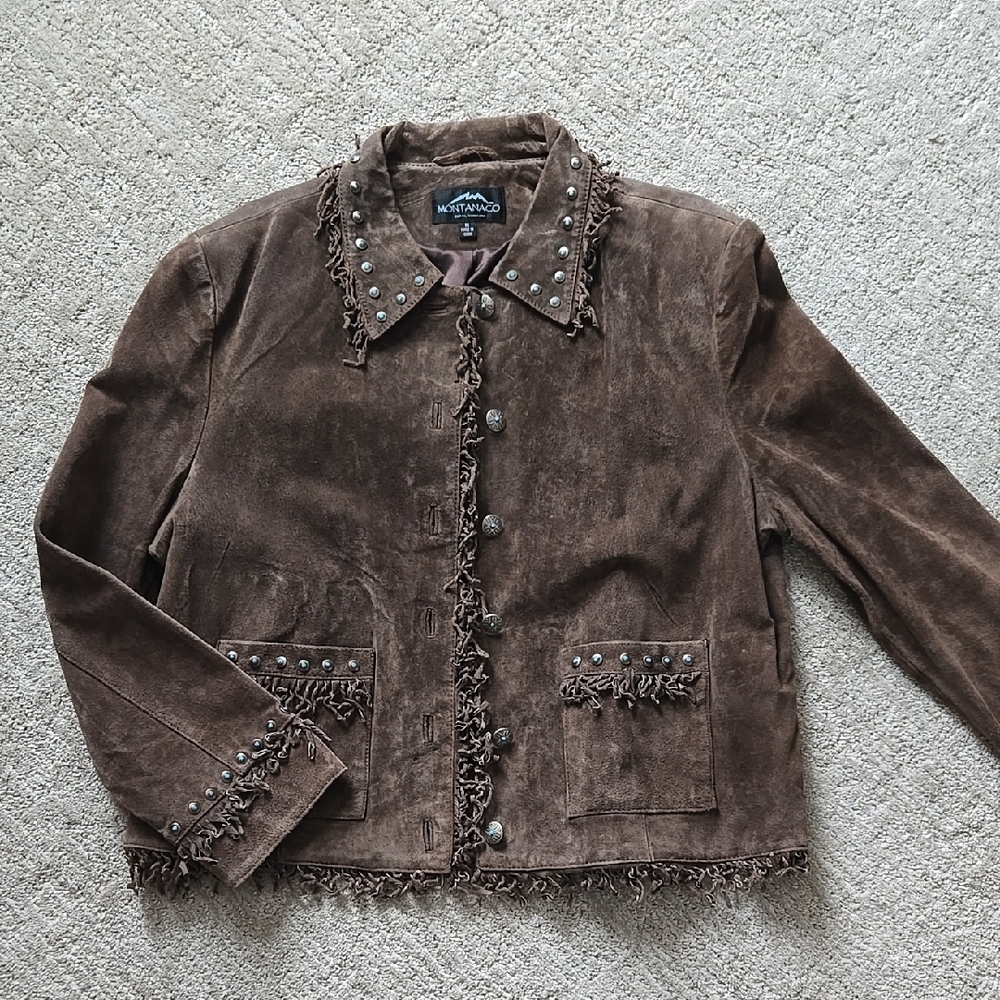 Montanaco suede leather jacket